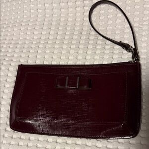Coach Burgundy Clutch/wristlet